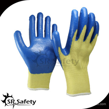 SRSAFETY 10 gauge Cut Resistant Nitrile Working Glove/Nitrile Coated On Palm Gloves